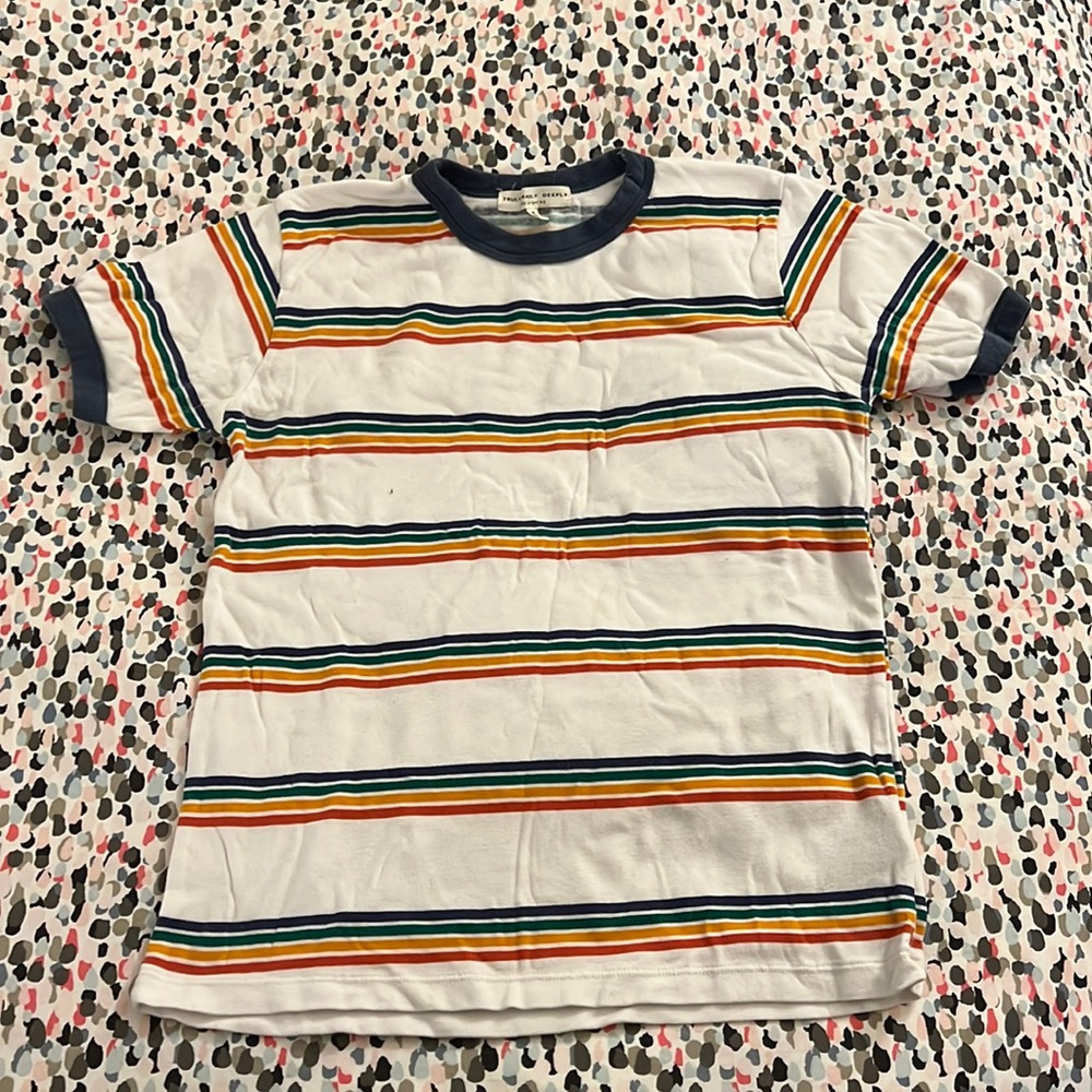 Urban Outfitters Truly Madly Deeply striped ringer tee. Size M.